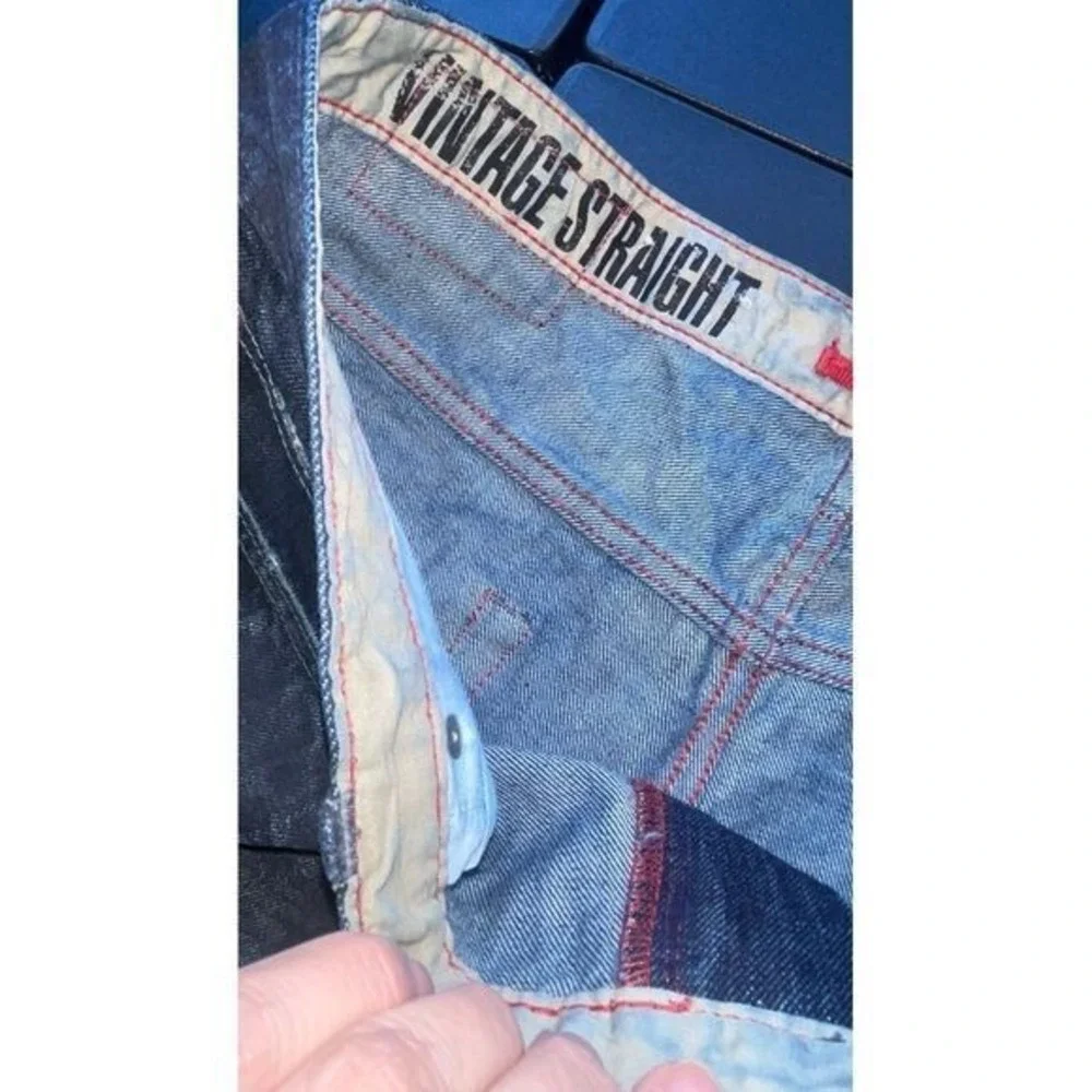 Converse One Star Premium Denim Vintage Straight distressed Jeans size 36 x 30